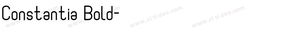 Constantia Bold字体转换